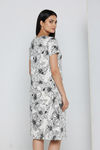 Zivame Knit Cotton Knee Length Nightdress With In Built Slip On Bra - Whisper White — thumbnail 2